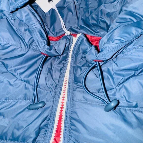 Marine Layer Banks Puffer Hoodie  sea Jacket Navy blue sz 2XL full zip pockets - Picture 9 of 9